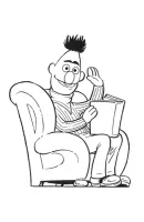 Bert en Ernie kleurplaat 7